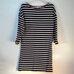 Boden Breton Navy & Cream Striped Dress